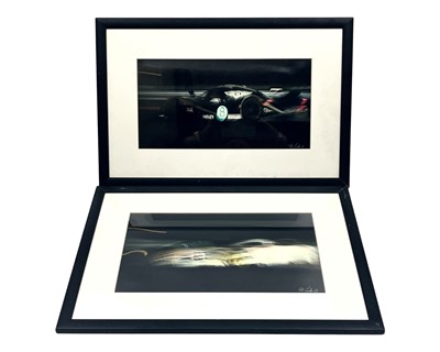 Lot 617 - Two Atmospheric Bentley Speed 8 Framed Photographs