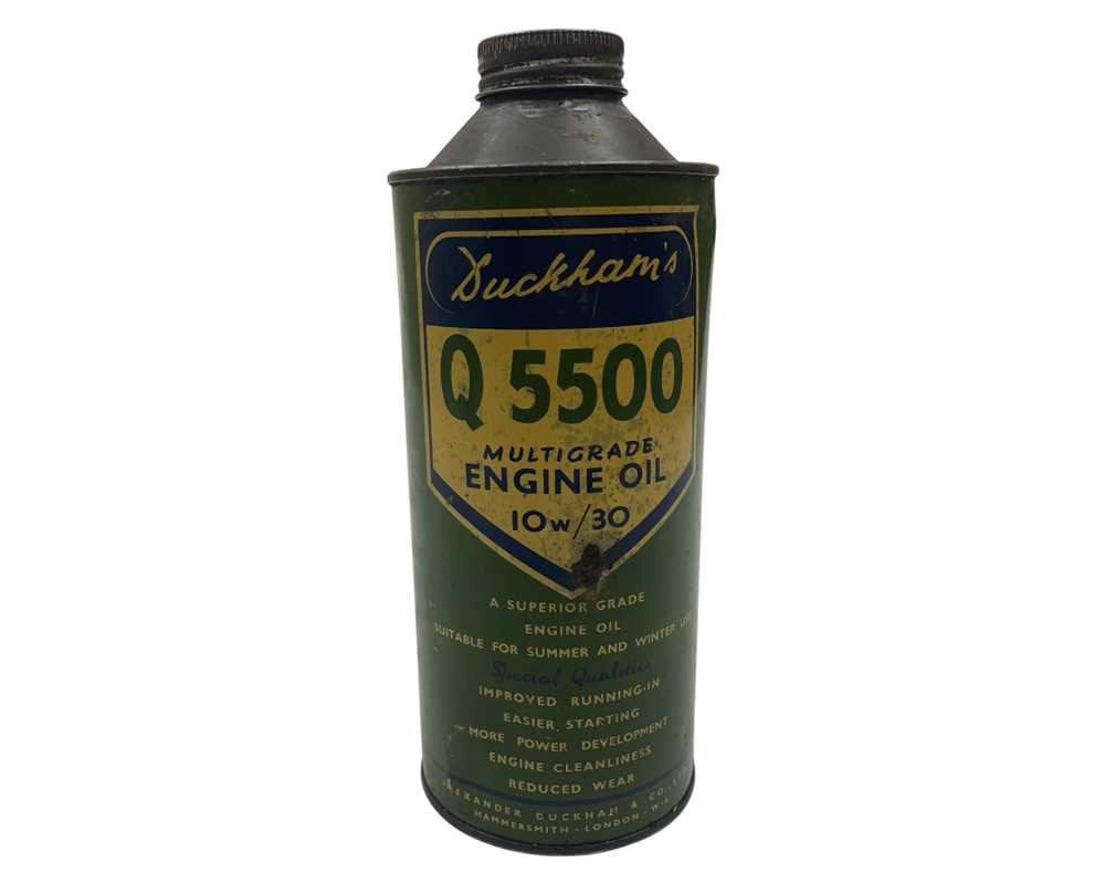 Lot 621 - Duckhams Q5500 10W/30 Multigrade Engine Oil Quart Can