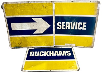 Lot 627 - Three Large Duckhams Advertising Signs