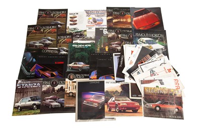 Lot 352 - Quantity of American Vehicle Sales Brochures