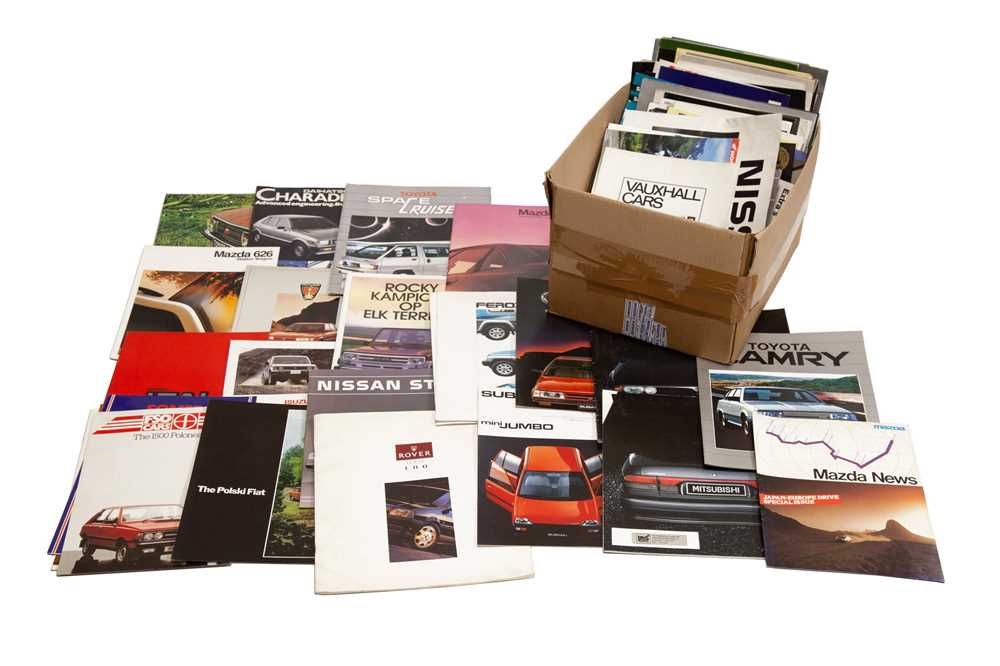 Lot 356 - Quantity of Japanese Vehicle Sales Brochures
