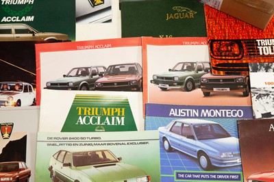 Lot 358 - Quantity of Assorted Vehicle Sales Brochures