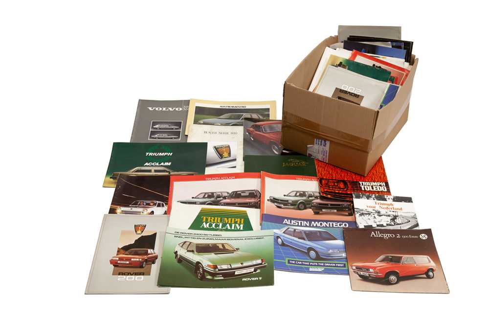 Lot 358 - Quantity of Assorted Vehicle Sales Brochures