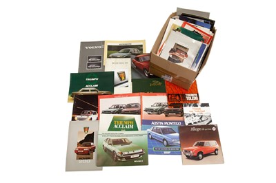 Lot 358 - Quantity of Assorted Vehicle Sales Brochures