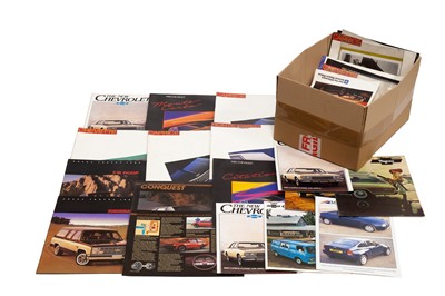 Lot 365 - Quantity of American Vehicle Sales Brochures