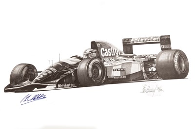 Lot 390 - Four Alan Stammers F1 Artwork Prints for ‘Peter Ratcliffe Editions’