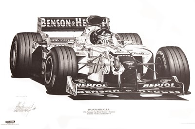 Lot 390 - Four Alan Stammers F1 Artwork Prints for ‘Peter Ratcliffe Editions’