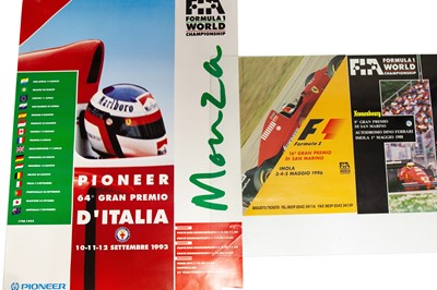 Lot 393 - Three Formula One Event Posters