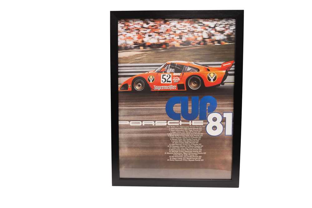 Lot 493 - Porsche Cup 1981 Jägermeister 935 K3 Poster Print