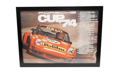 Lot 496 - Porsche Cup 1974 Gelo Racing RSR Poster Print