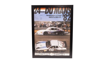 Lot 497 - Porsche 24 Heures du Mans 1982 Poster Print