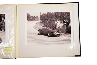 Lot 434 - Post-War Motor Racing – A Large-Format Album Compilation of Photographs from 1940s-1960s