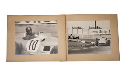 Lot 435 - Aintree British Grand Prix 1955 – Juan Manuel Fangio and Sir Stirling Moss Large-Format Photographs