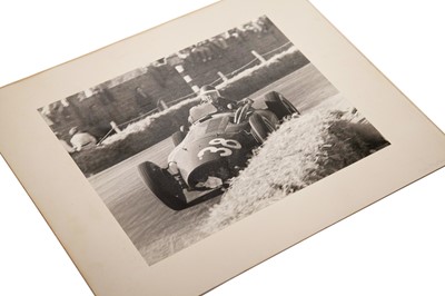 Lot 436 - Mike Hawthorn – Ferrari Super-Squalo Large-Format Photograph, c1954