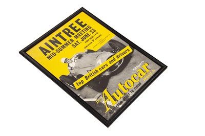 Lot 438 - Aintree Motor Circuit – Race Promotional Poster c1954