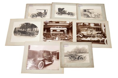 Lot 443 - Edwardian Automobiles 1903 & 1906 – A Good Group of Original French Coachbuilders’ Display-Cards