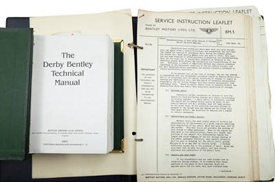 Lot 579 - 'Service Instructions for Bentley Cars' by