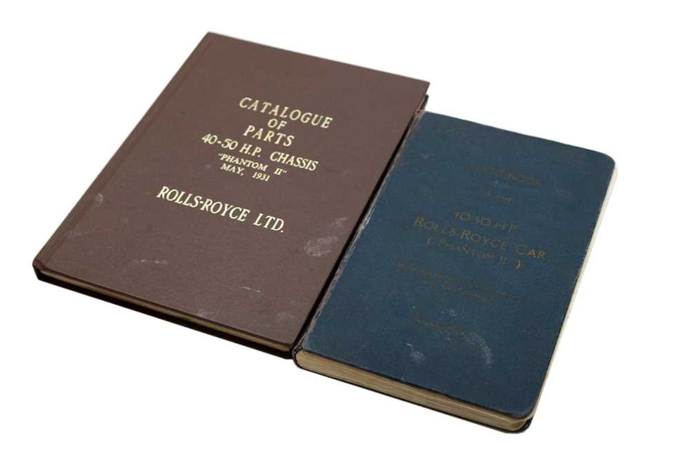 Lot 581 - Rolls-Royce 40/50HP ‘Phantom II’ Literature