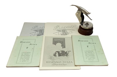 Lot 590 - A Rare Hispano-Suiza H6B Flying Stork Mascot by Bazin
