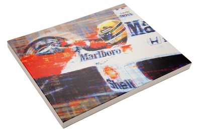 Lot 525 - Ayrton Senna Deluxe Giclee Canvas Artwork by Ferrigno