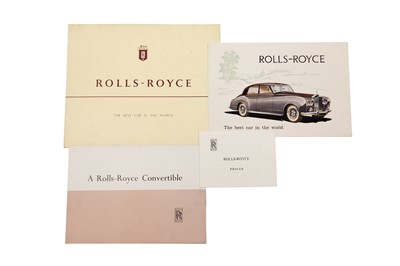 Lot 526 - Rolls-Royce Silver Cloud Sales Brochures