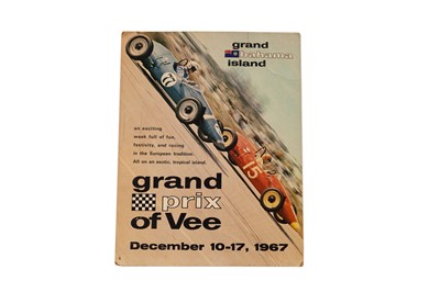 Lot 540 - An Original Bahamas ‘Grand Prix of Vee’ Advertising Showcard