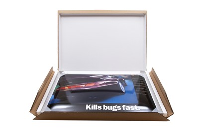 Lot 429 - Porsche ‘Kills Bugs Fast’ Enamel Sign