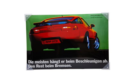 Lot 431 - Porsche ‘So Baut Man Sportswagon’ Enamel Sign