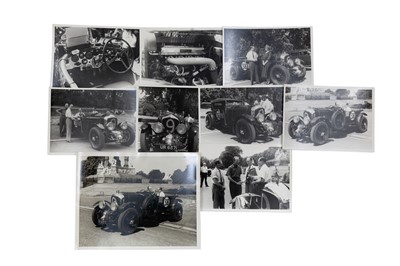 Lot 672 - Nine 'Blower' Bentley 4.5 Litre Benjafield Photographs Depicting 'UR 6571'