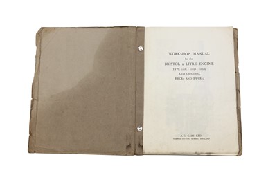 Lot 675 - Bristol 2-Litre Engine Workshop Manual