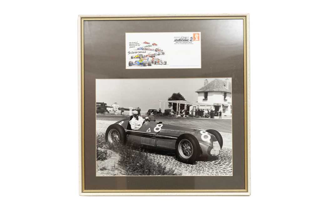 Lot 654 - Juan Manuel Fangio in his Alfa Romeo 159 at the French Grand Prix, 1951 (Signed)