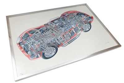 Lot 665 - Ferrari Cutaway Artwork by James Allington