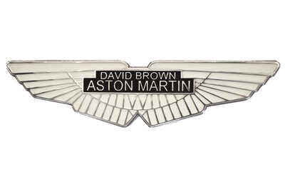 Lot 502 - David Brown - Aston Martin ‘Wings’ Polished Cast Aluminium Dealer-Style Sign
