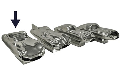 Lot 505 - 1959 Aston Martin DBR1 Hollow Polished Cast Aluminium Sculpture