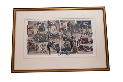 Lot 543 - ‘The First 30 Years of Road and Track’ Signed Watercolour Artwork by Peter Ashmore