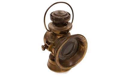 Lot 547 - A Lucas King of the Road No.766 Oil-Powered Side Lamp