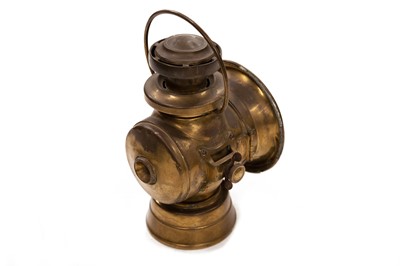 Lot 547 - A Lucas King of the Road No.766 Oil-Powered Side Lamp