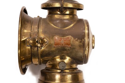 Lot 547 - A Lucas King of the Road No.766 Oil-Powered Side Lamp