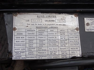 Lot 85 - 1953 Alvis TA21 Drophead Coupe