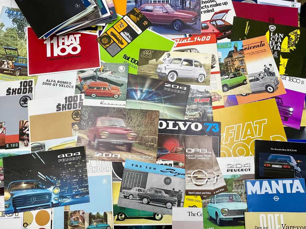 Lot 102 - Quantity of International Vehicle Sales Brochures