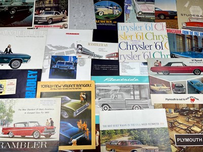 Lot 103 - Quantity of American Vehicle Sales Brochures
