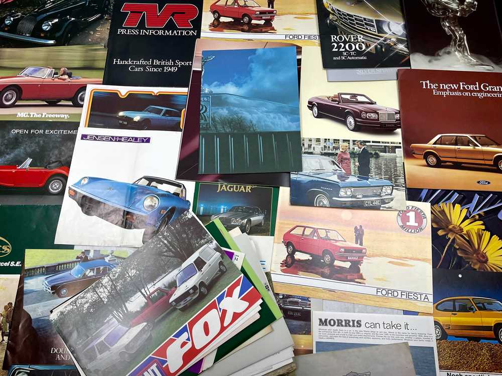Lot 105 - Quantity of British Vehicle Sales Brochures