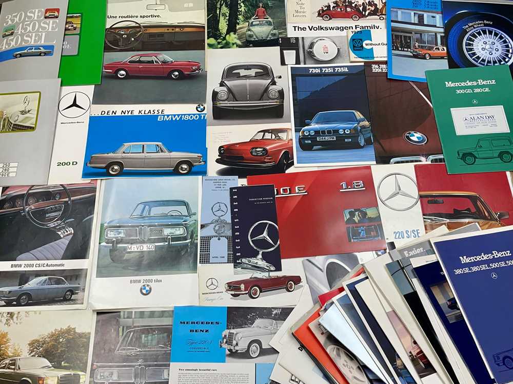 Lot 110 - Quantity of German Vehicle Sales Brochures