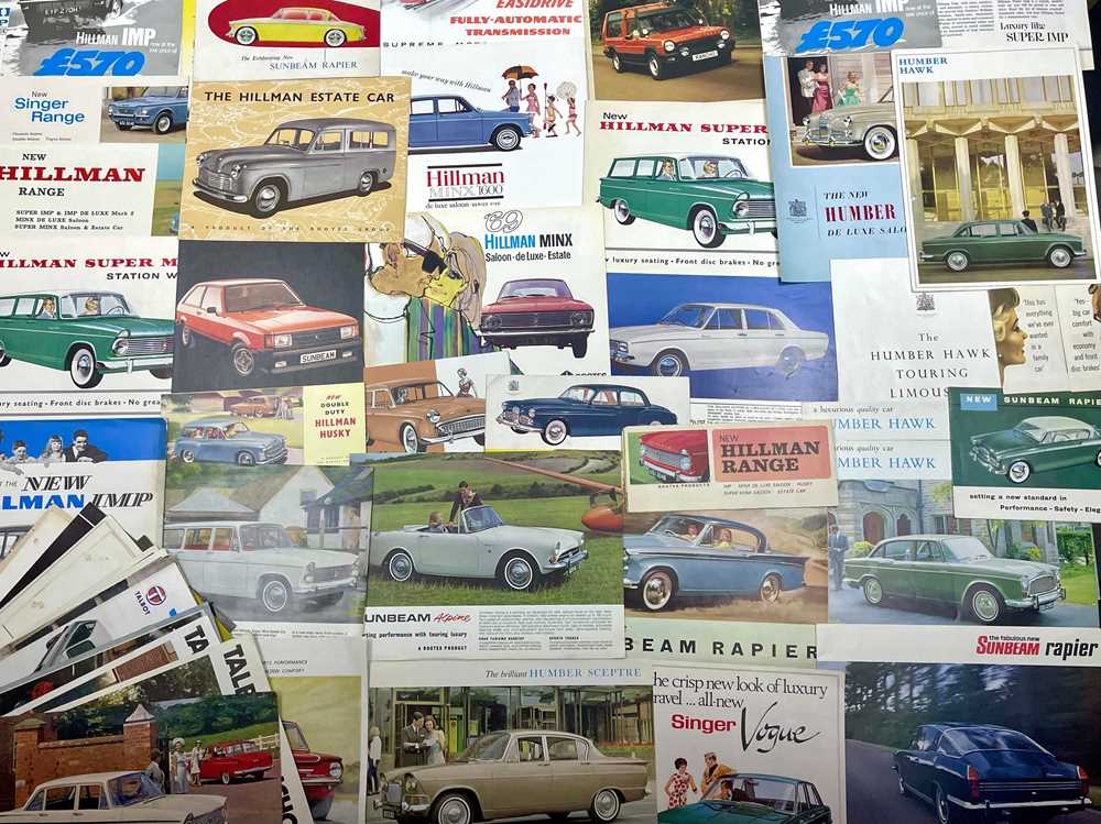 Lot 112 - Quantity of Rootes Group Sales Brochures