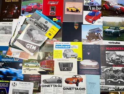 Lot 123 - Quantity of Kit Car and Small Production Sales Brochures