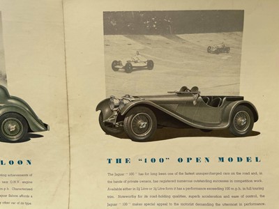 Lot 166 - Jaguar / SS Cars Sales Brochure, 1939