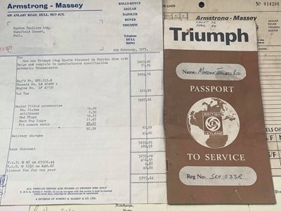 Lot 31 - 1977 Triumph Stag
