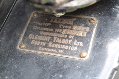 Lot 9 - 1932 Talbot 14/45 Scout Tourer