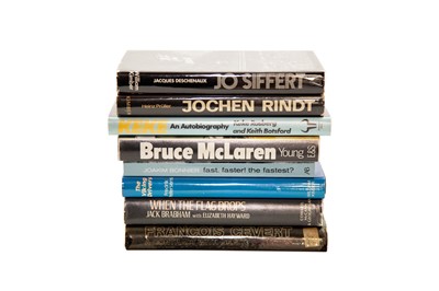 Lot 28 - Ten Autobiography and Biography Titles Relating to Grand Prix Greats