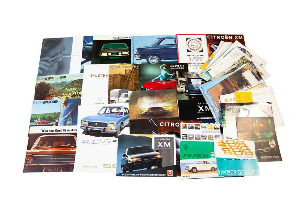 Lot 59 - Quantity of French Sales Brochures